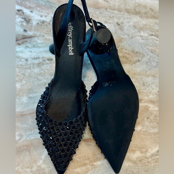 Women’s JEFFREY CAMPBELL Shiner Slingback Rhinestone Pointed Toe Pump- Size 8 - Picture 6 of 7